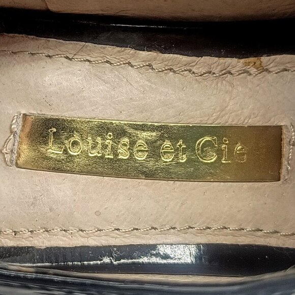 Louise et Cie Lo-Franny Black Kid Soft Patent Leather Loafers 6M - Picture 8 of 8